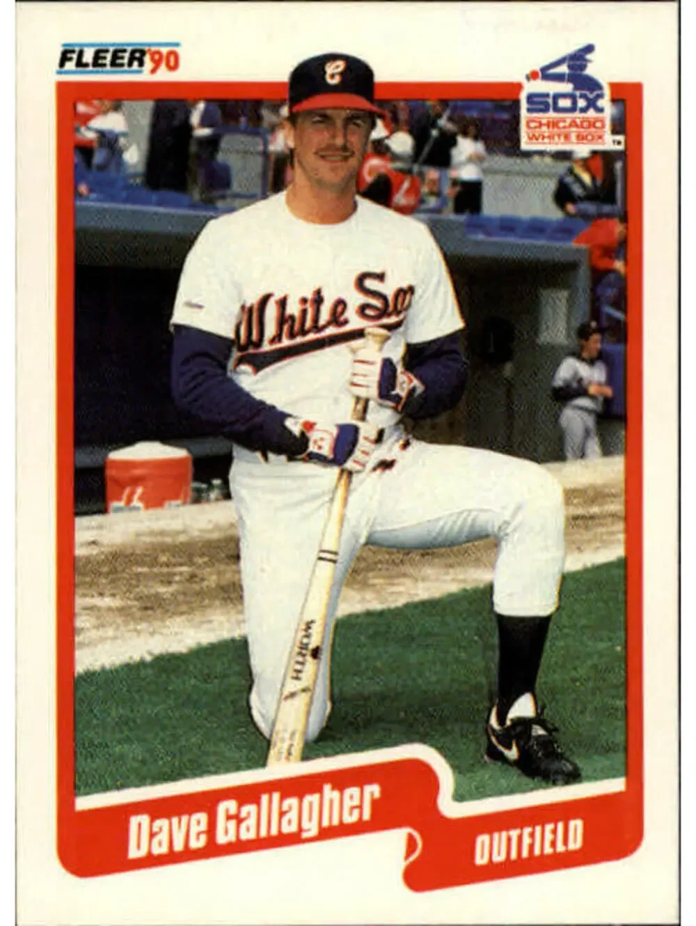 1990 Dave Gallagher Fleer Baseball Card #532